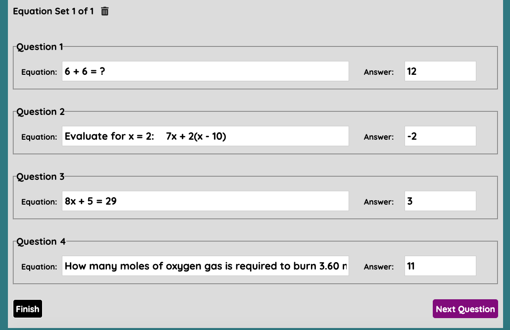 screenshot of new user dashboard